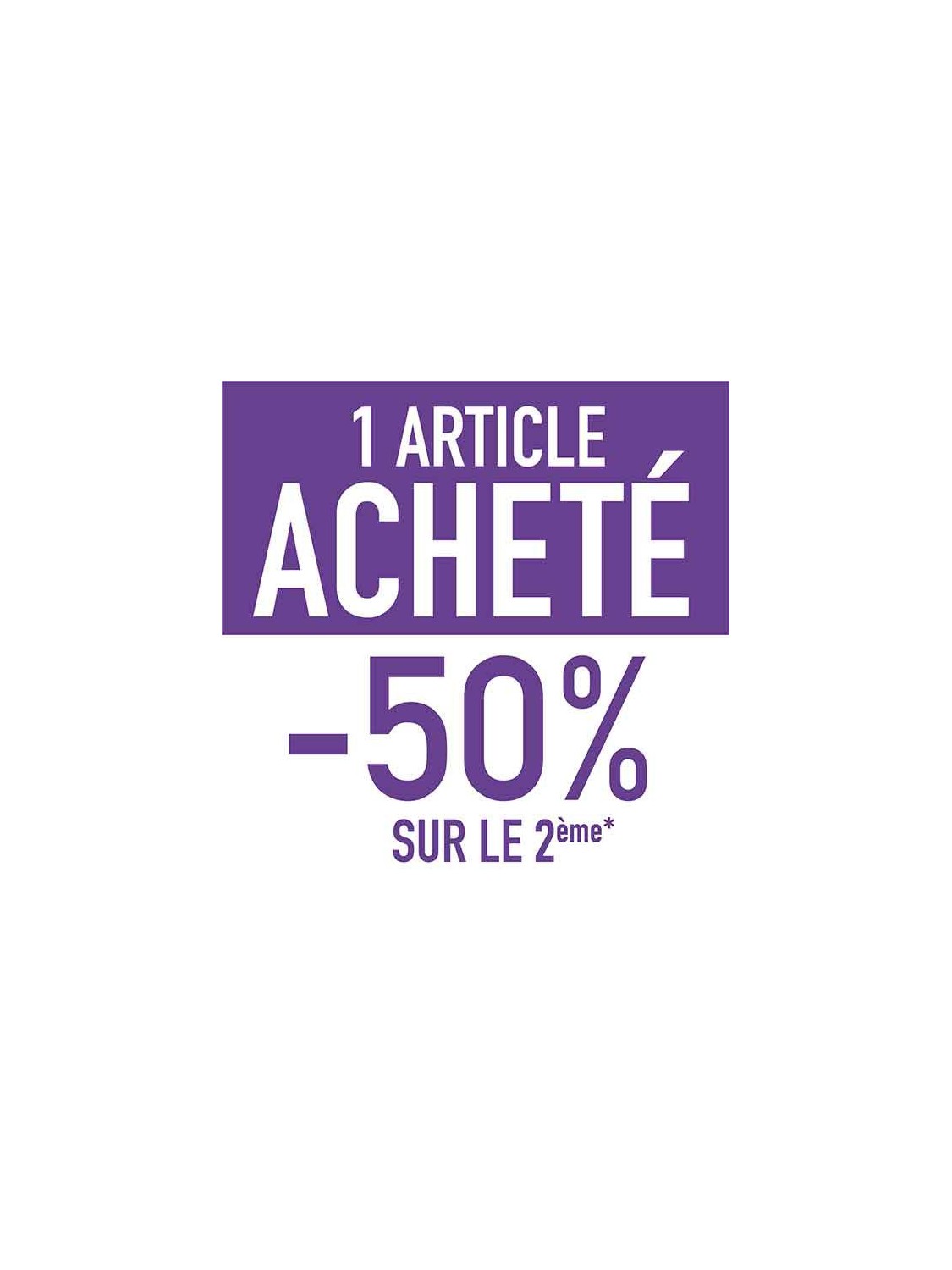 Affiche "deuxième article -50"