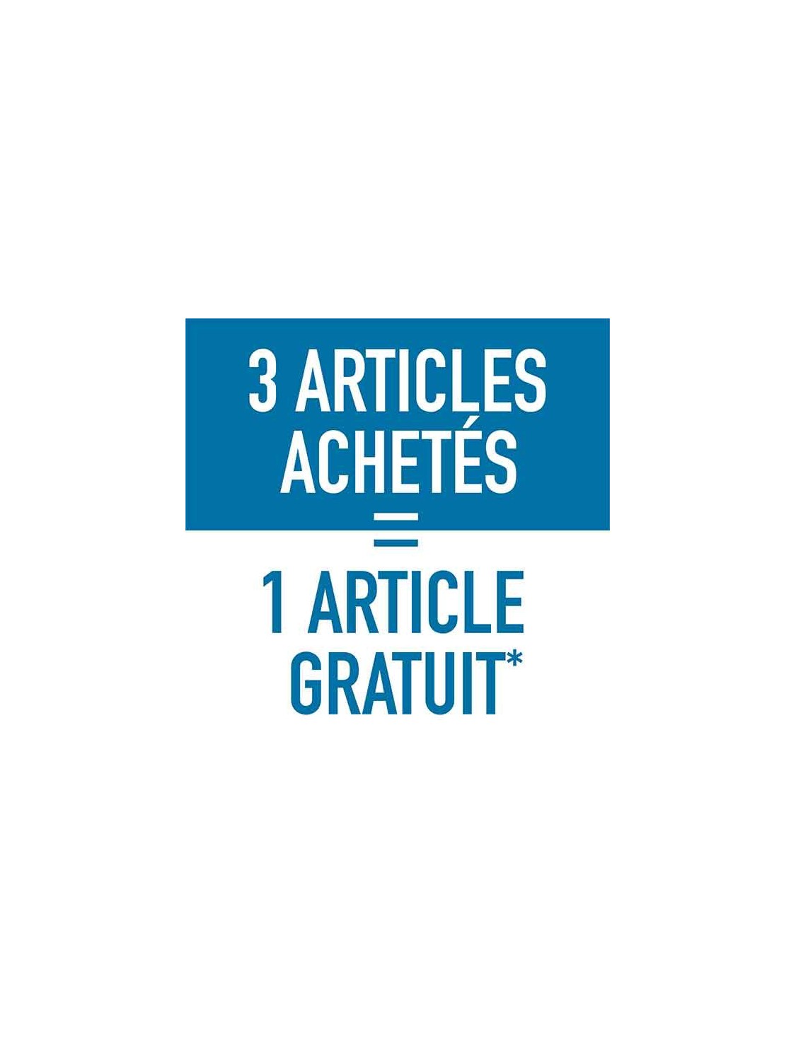 Affiche "3achetés-1gratuit"