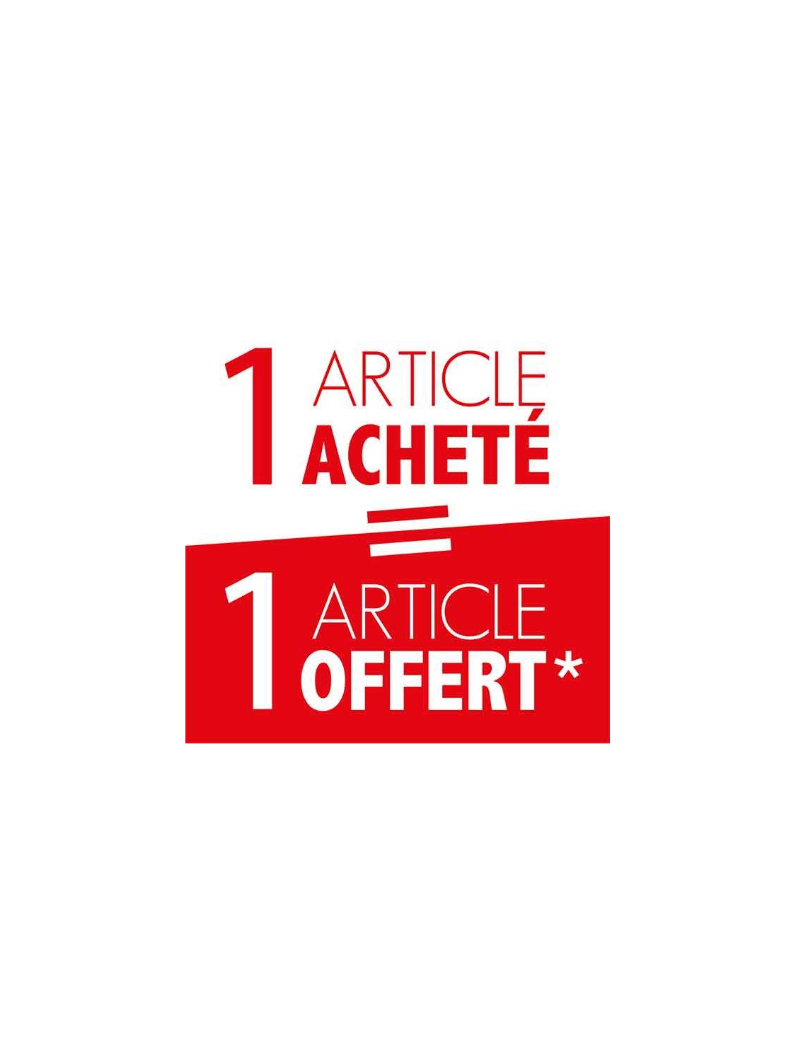 Affiche "1acheté-1gratuit" style 2