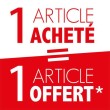Affiche "1acheté-1gratuit" style 2