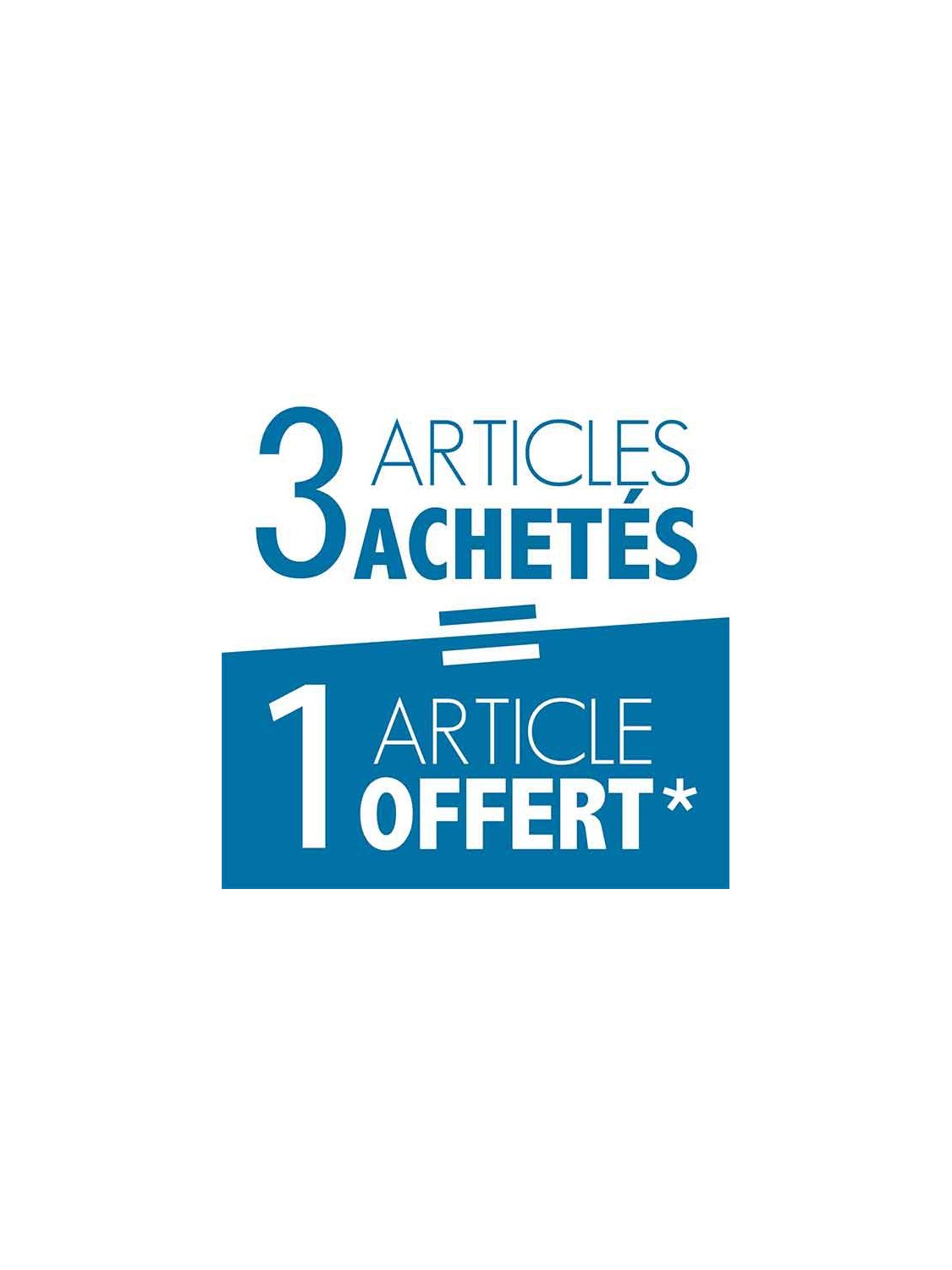 Affiche "3achetés-1gratuit" style 2