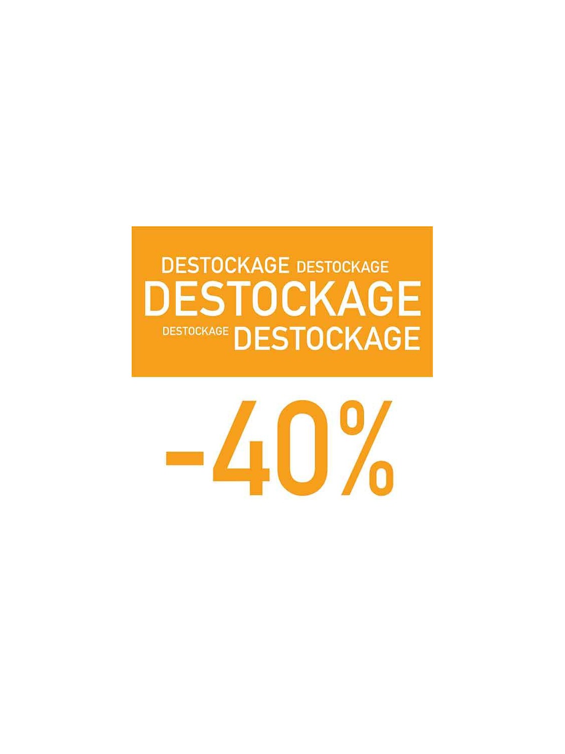 Affiche "Destockage -40"