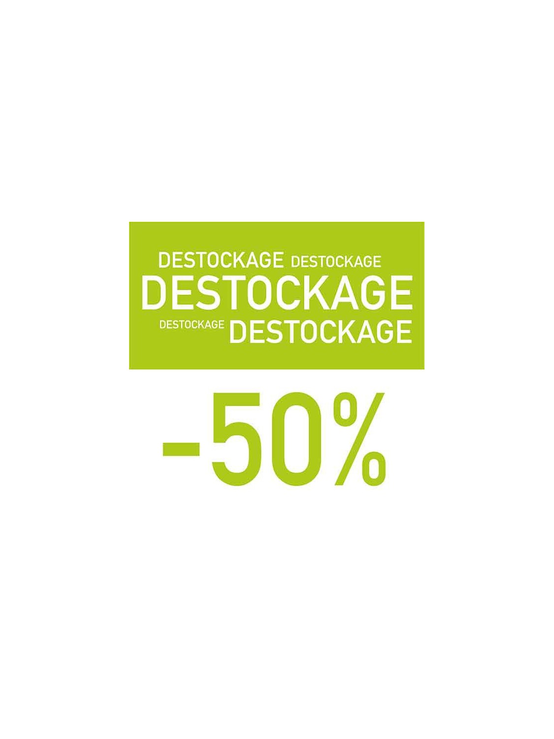 Affiche "Destockage -50"