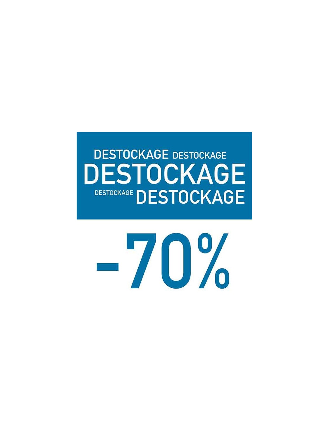 Affiche "Destockage -70"