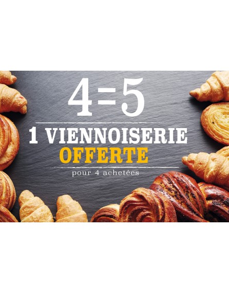 Affiche Boulangerie 4 Egal 5 Viennoiseries Affishop