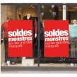 Présentation affiche "soldes monstres"