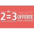 Affiche Boulangerie "2 achetées-1 offerte"