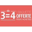 Affiche Boulangerie "3 achetées-1 offerte"