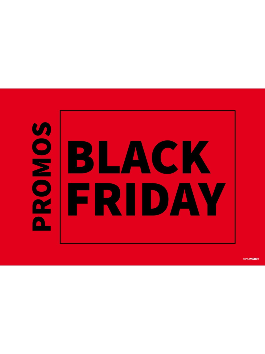 Affiche black friday promos