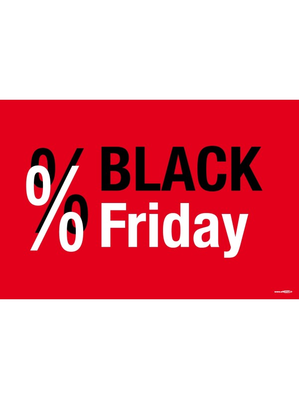 Affiche Black Friday pourcentage