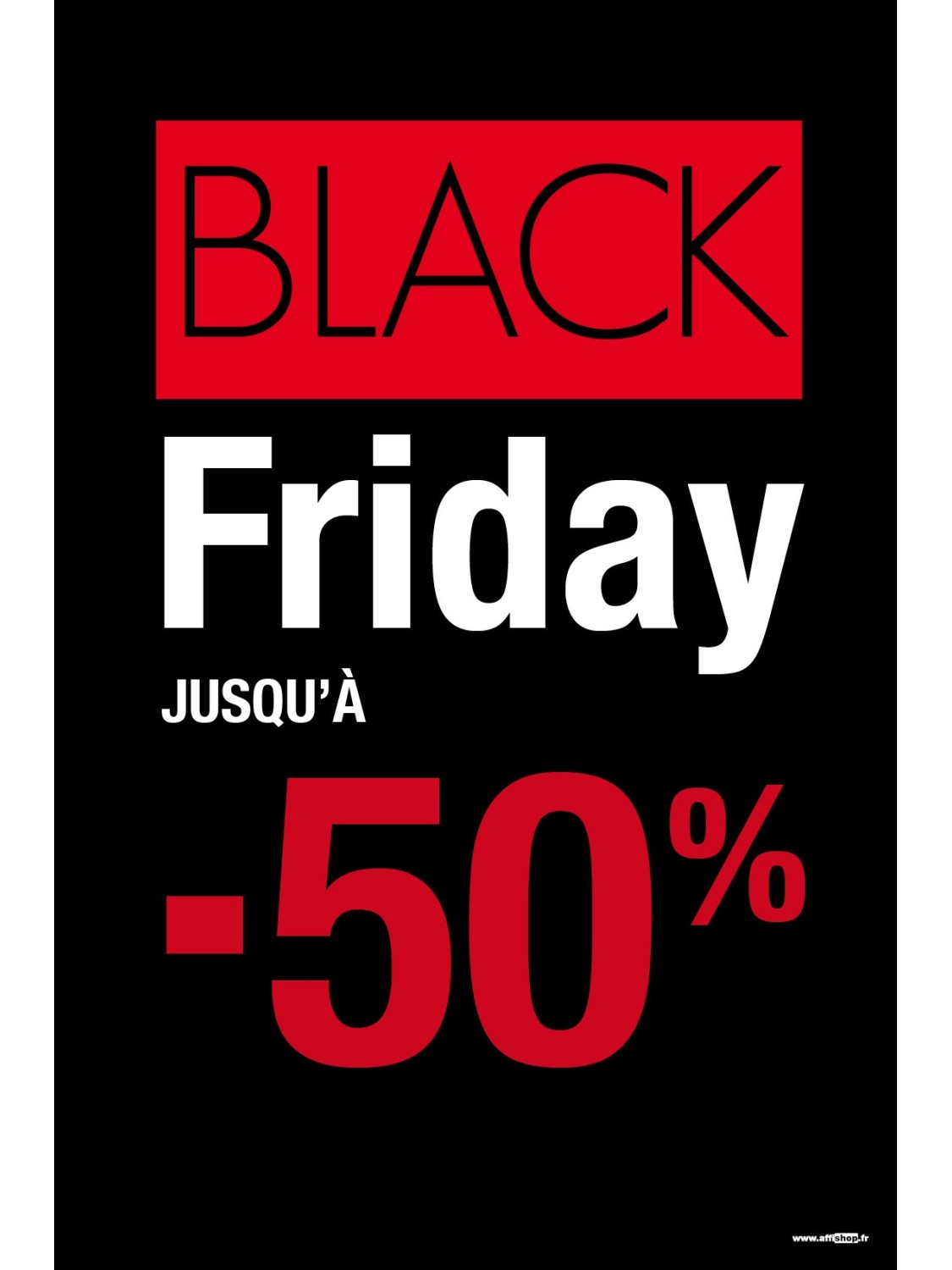 Affiche Black Friday -50%