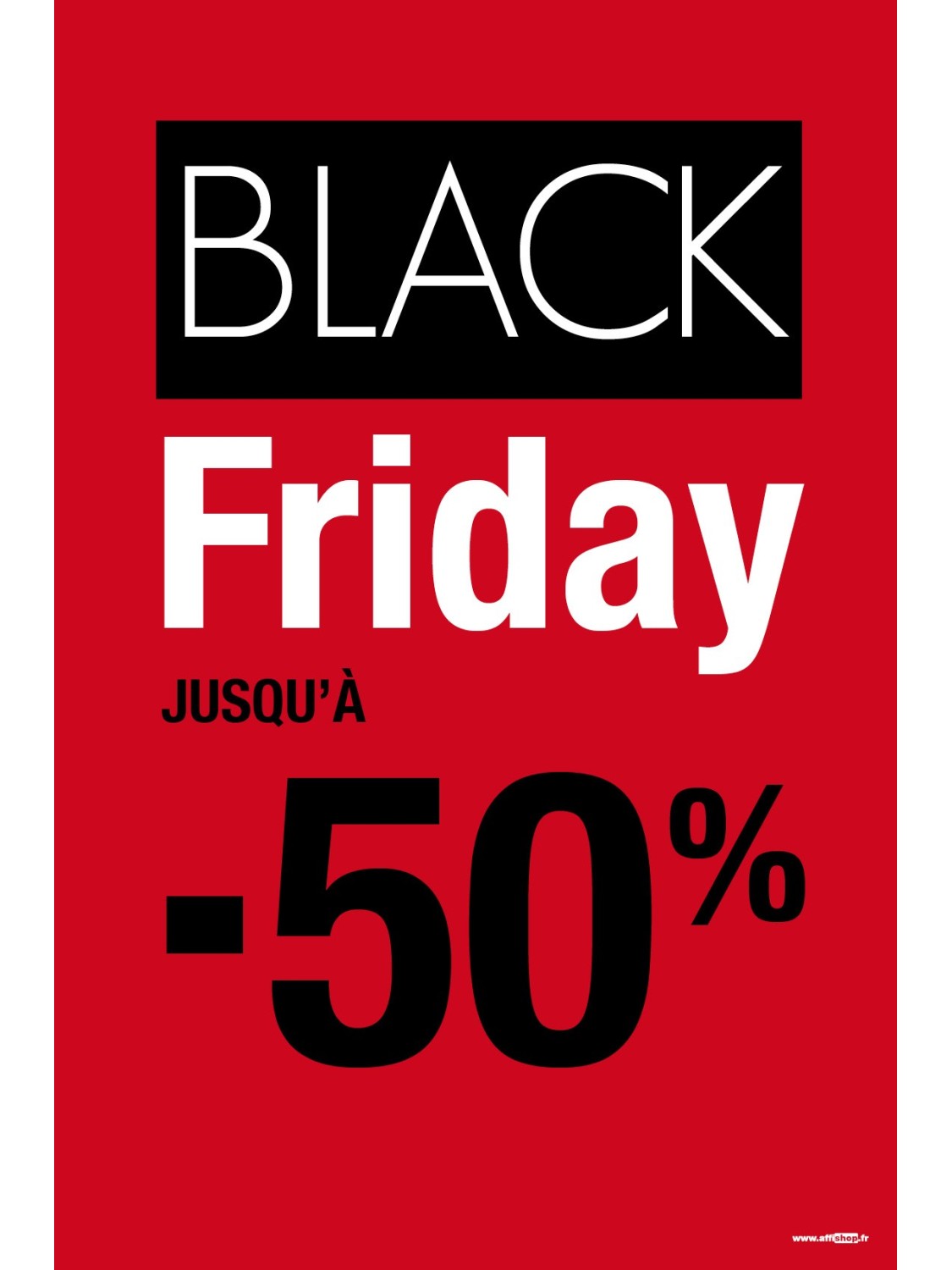 Affiche Black Friday -50%