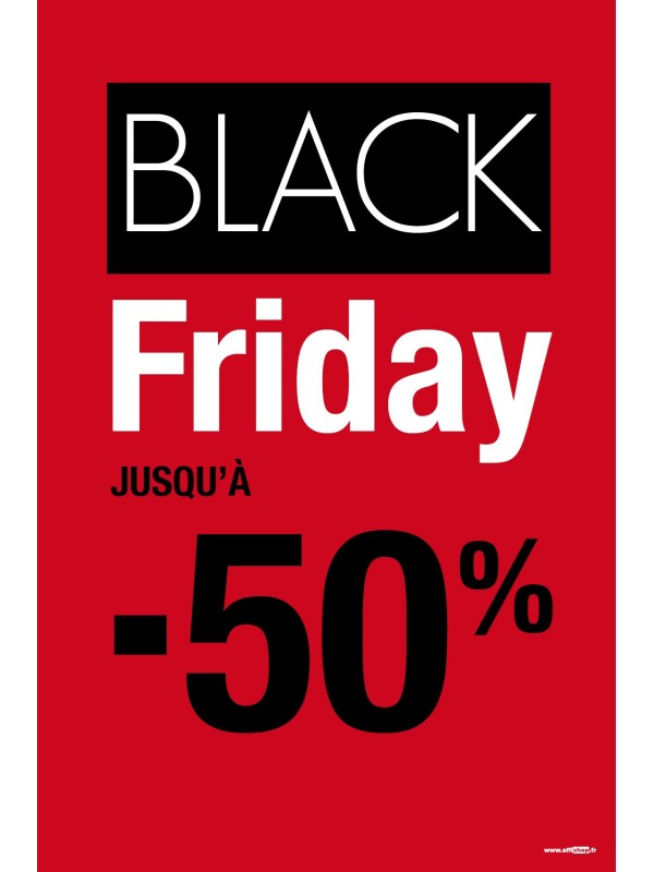 Affiche Black Friday -50%