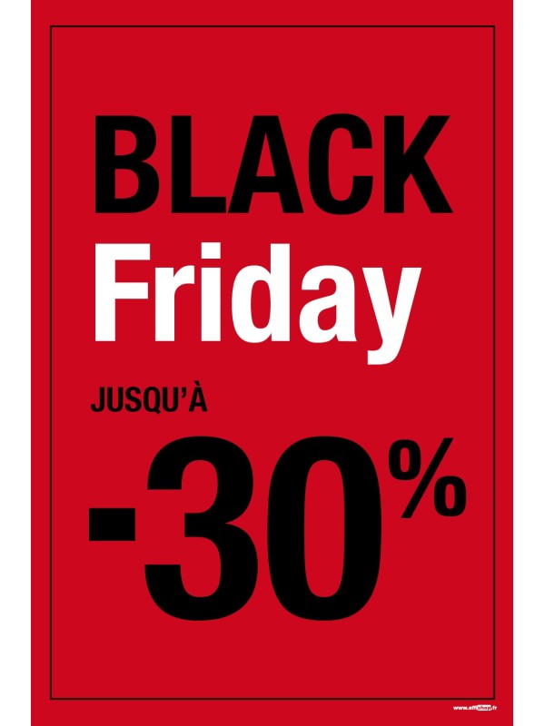 Affiche Black Friday -30%, style 2