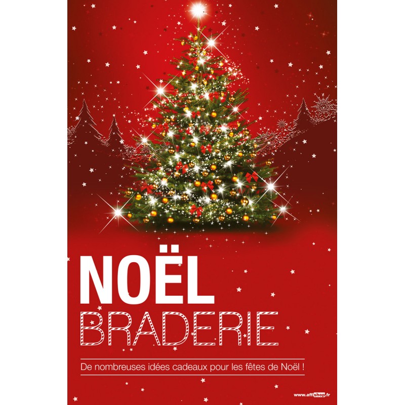 Affiche Braderie Noël
