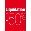 Affiche liquidation -50%