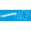 Bandeaux "liquidation -40%"