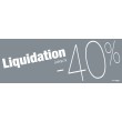 Bandeaux "liquidation -40%"