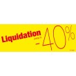 Bandeaux "liquidation -40%"