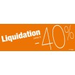 Bandeaux "liquidation -40%"