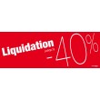Bandeaux "liquidation -40%"