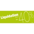 Bandeaux "liquidation -40%"