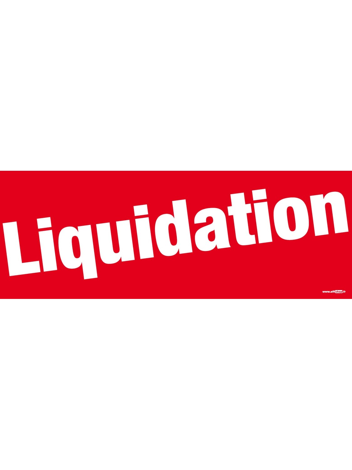 Bandeaux "liquidation" style 1 rouge