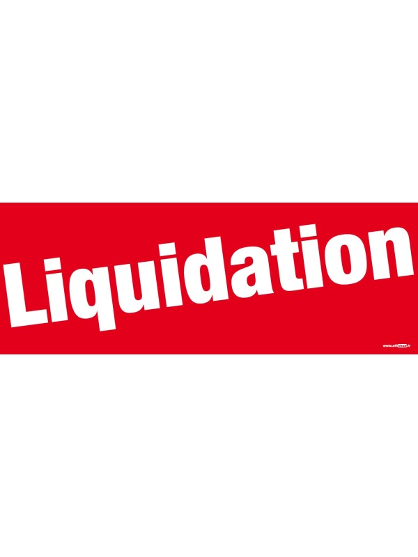 Bandeaux "liquidation" style 1 rouge