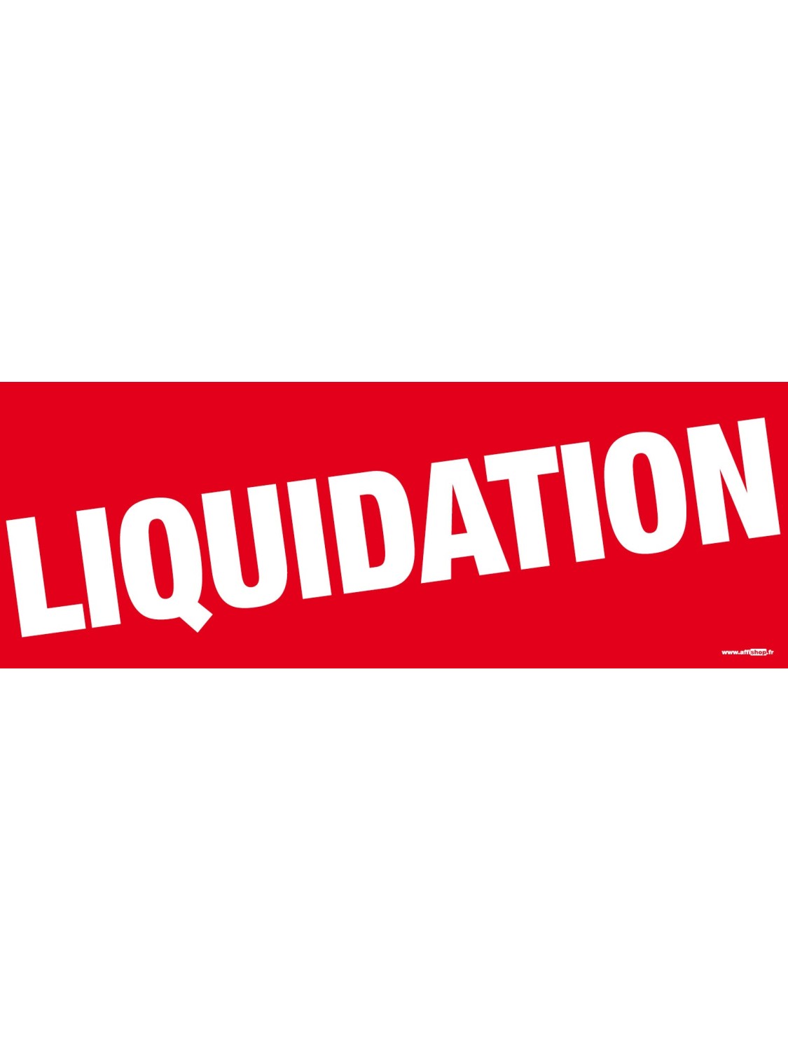 Bandeaux "liquidation" style 2 rouge
