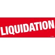 Bandeaux "liquidation" style 2 rouge