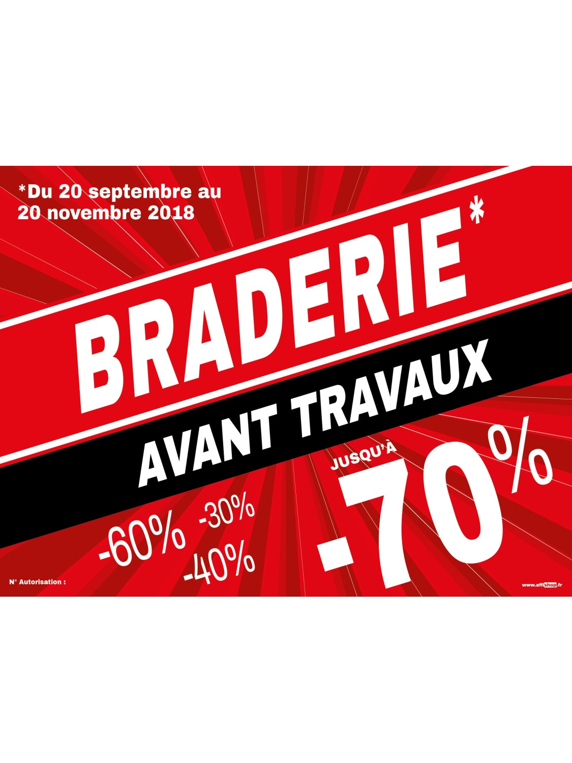 Modèle Affiche Soldes personnalisable – Impression, Livraison rapide