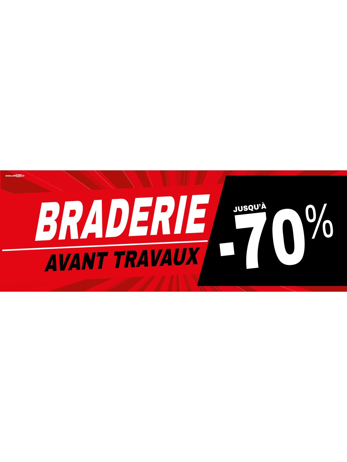 Banderole braderie personnalisable