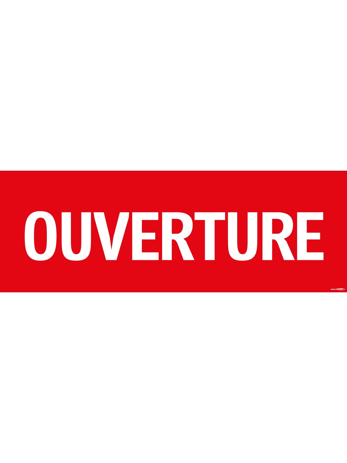 Banderole ouverture