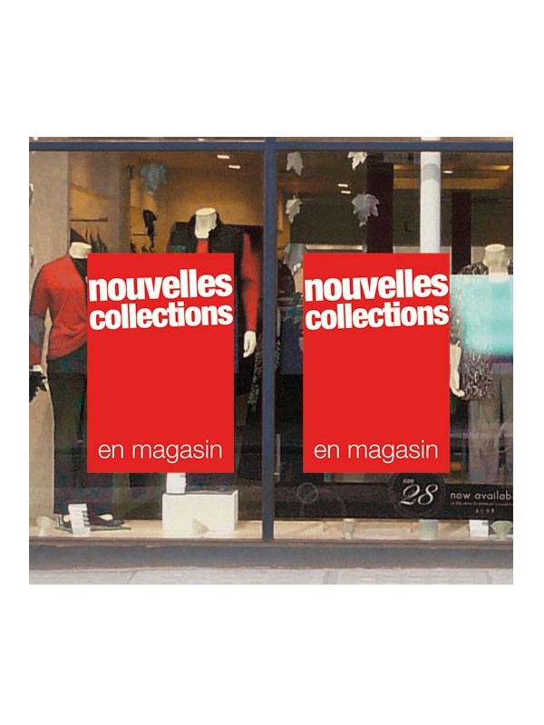 Présentation affiche "nouvelle collection"