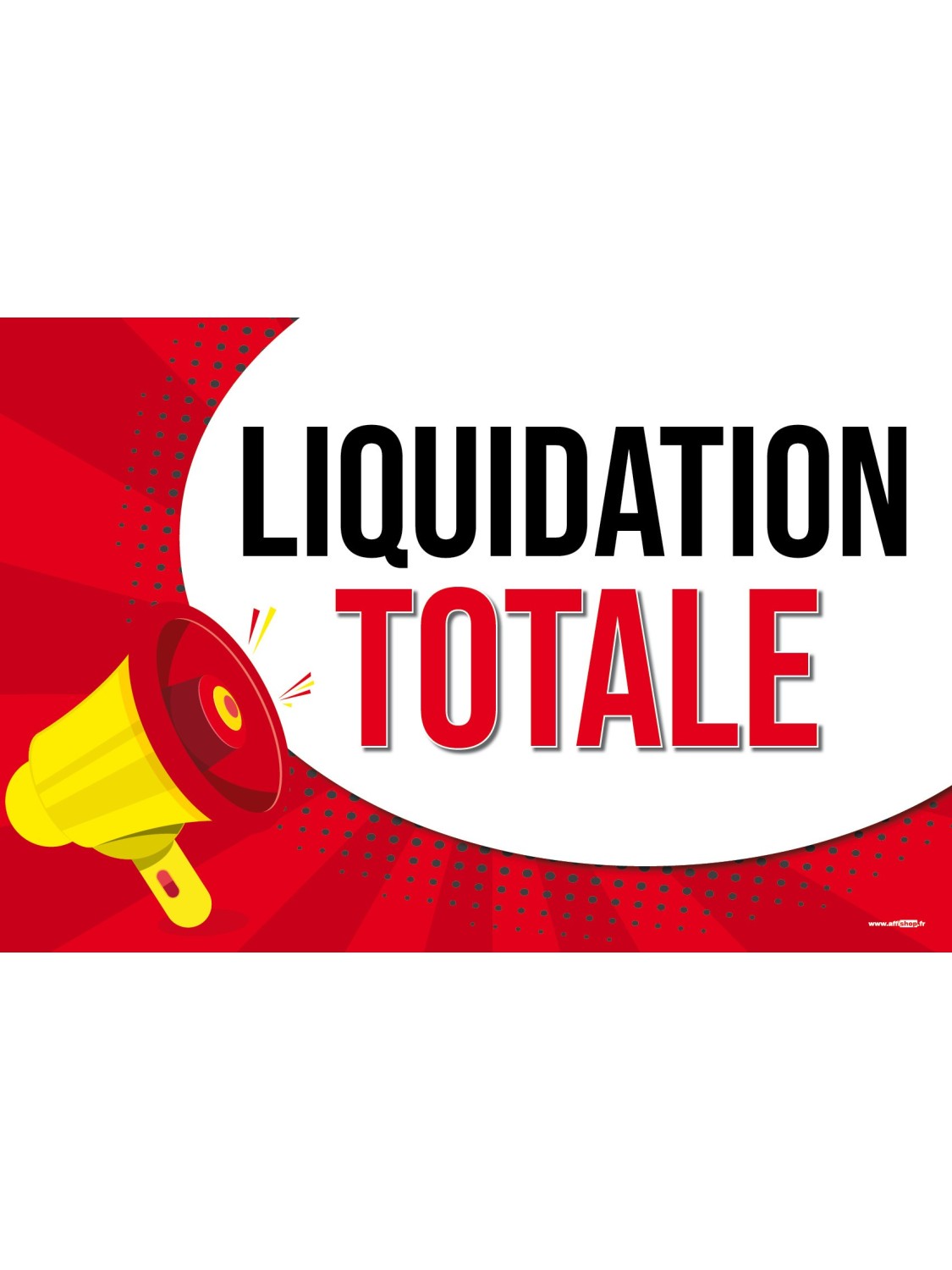 Affiche liquidation pop