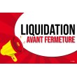 Affiche liquidation avant fermeture pop