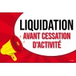 Affiche liquidation avant cessation d'activité pop