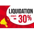 Affiche liquidation -30%