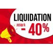 Affiche liquidation -40%