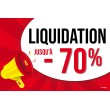 Affiche liquidation -70%