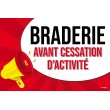 Affiche braderie avant cessation d'activité Pop Art