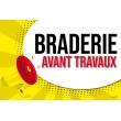 Affiche braderie avant travaux Pop Art