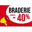 Affiche braderie -40% Pop Art