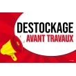 Affiche destockage avant travaux Pop Art