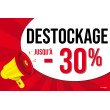 Affiche destockage -30% Pop Art