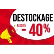 Affiche destockage -40% Pop Art
