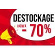 Affiche destockage -70% Pop Art