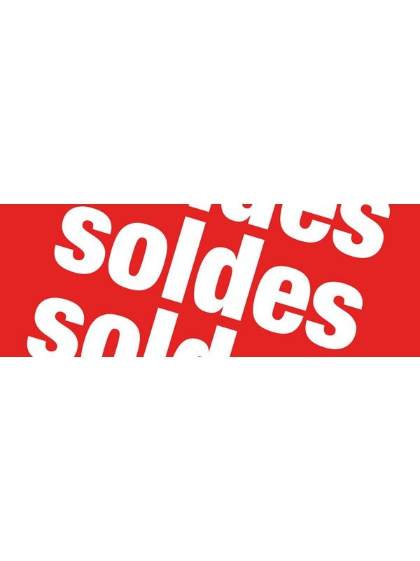 Bandeaux "soldes" style 2 rouge