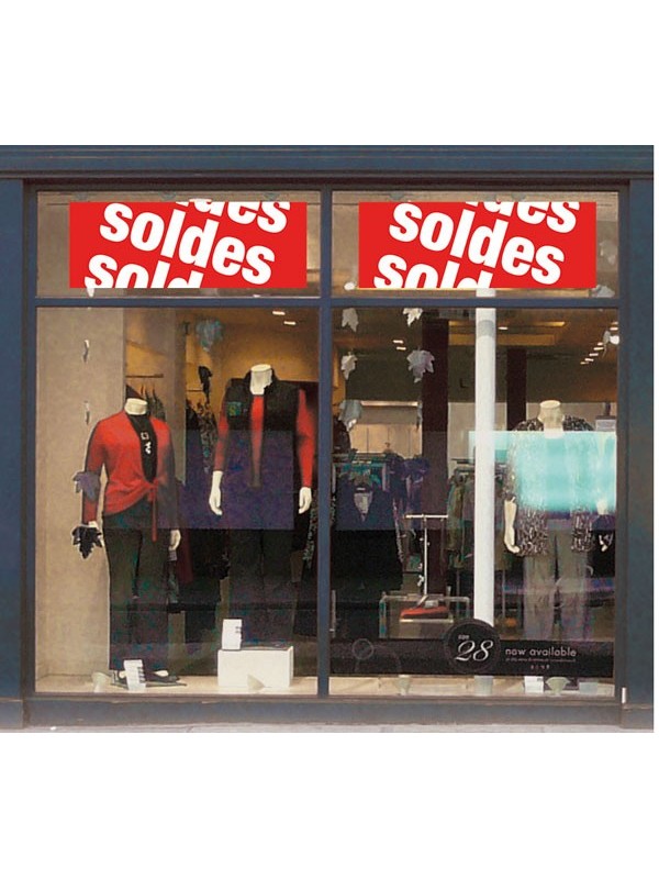 Présentation bandeaux "soldes" style 2