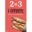 Affiche Boulangerie "3 pour 2 achetées"
